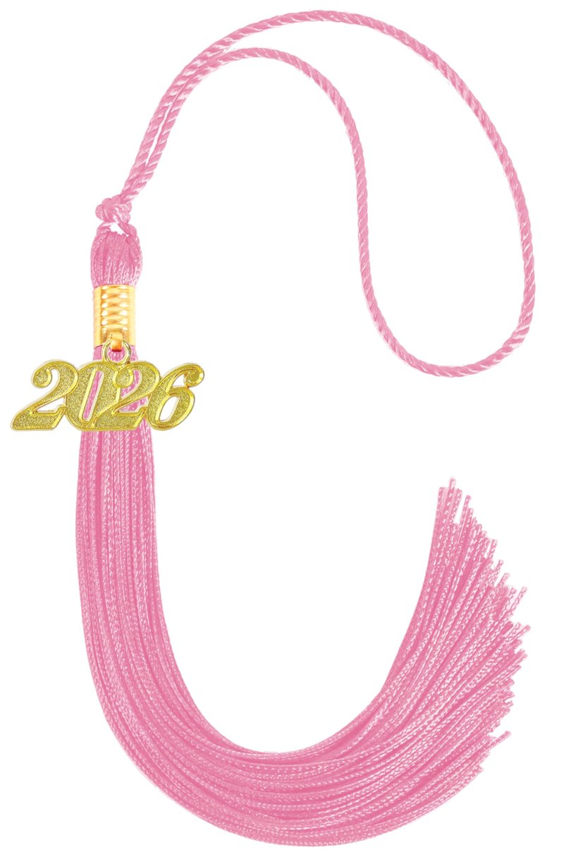 GRADFTY 2026 Tassel Graduation,Pink Tassel 2026 for Grad Cap and Graduation Ceremony Accessory Decoration