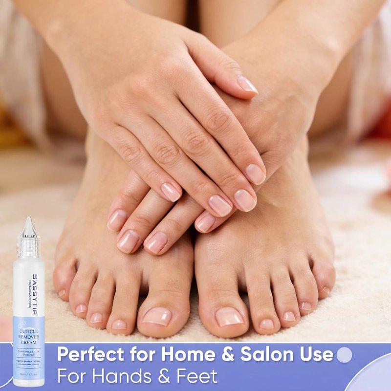 Cuticle Remover Gel, Instant 15-Second Cuticle Softener & Remover Liquid, Gentle No-Scratch Formula for Soft Nails, at-Home Manicure & Pedicure for Nail Techs & Beauty Lovers, 1 fl. oz. (Clear)