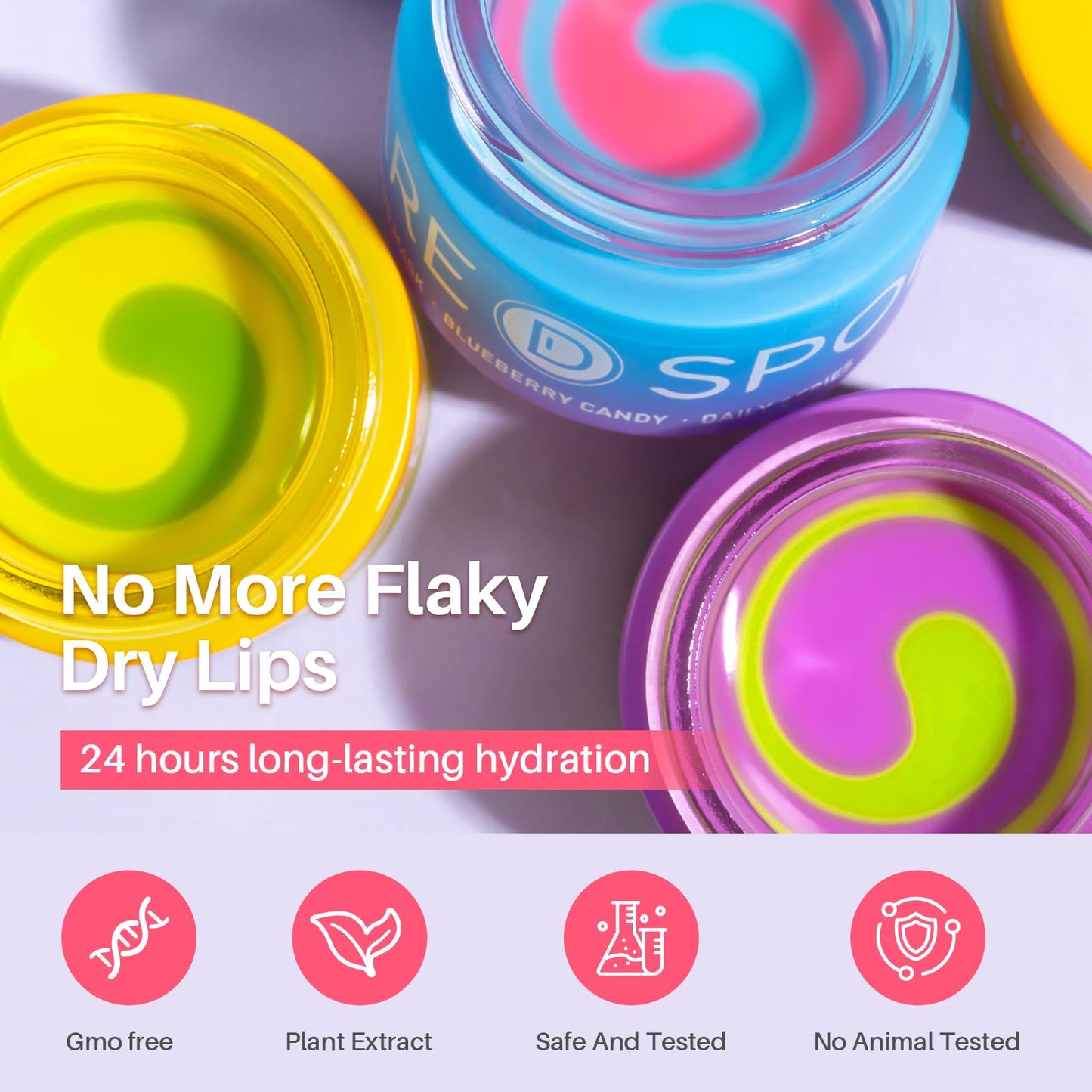 SPODARE Lemon Lip Mask, Hydrating Overnight Lip Sleeping Mask, Lip Moisturizer for Dry Cracked Lips Care, Dual-Color Lips Balm for Nourishing and Softening Lips, Minimizes Fine Lines - 12g