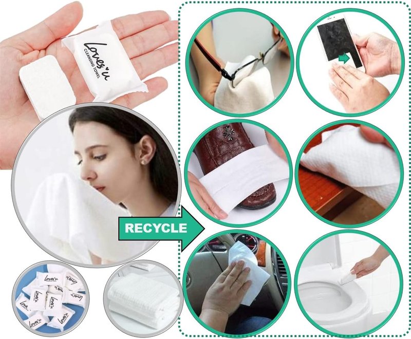 Compressed Washcloths - Premium Disposable Towels for Travel & Camping | Compact & Convenient