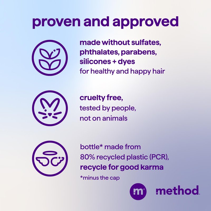 Method Moisturizing Shampoo, Simply Nourish - Hydrates and Revives Dry Hair, Safe for Color-Treated Hair – Sulfate Free and Cruelty Free - 14 oz