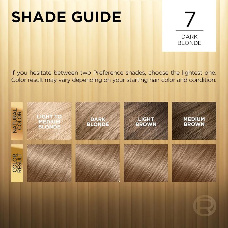 L’Oreal ParisSuperior Preference Rich Luminous Conditioning Colorant, Level 3 Permanent, Dark Blonde/Natural 7 (Pack of 3)