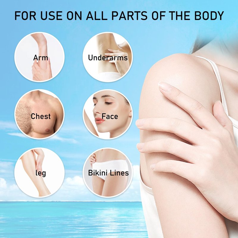 3PCS Hair Removal Cream for Women,Mens Depilatory Cream for Unwanted Hair in Face,Underarms,Bikini and Legs,Long-lasting Flawless Body Depilatory Lotion,Moisturizing Hair Removal Lotion