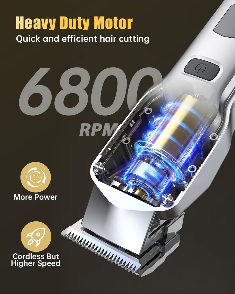 Hair Clippers Set for Men - Cordless Grooming Clippers & Trimmers | Professional Barber Kit