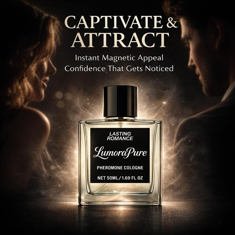 LumoraPure Pheromone Cologne for Men, Fresh Scent, Long-lasting Fragrance, 50 ml/1.69 fl oz.