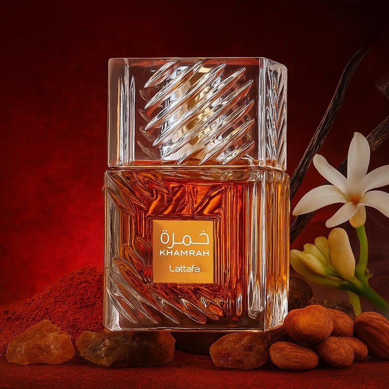Lattafa Khamrah – Warm Spicy Vanilla Amber Fragrance, Unisex Perfume, 100 ml