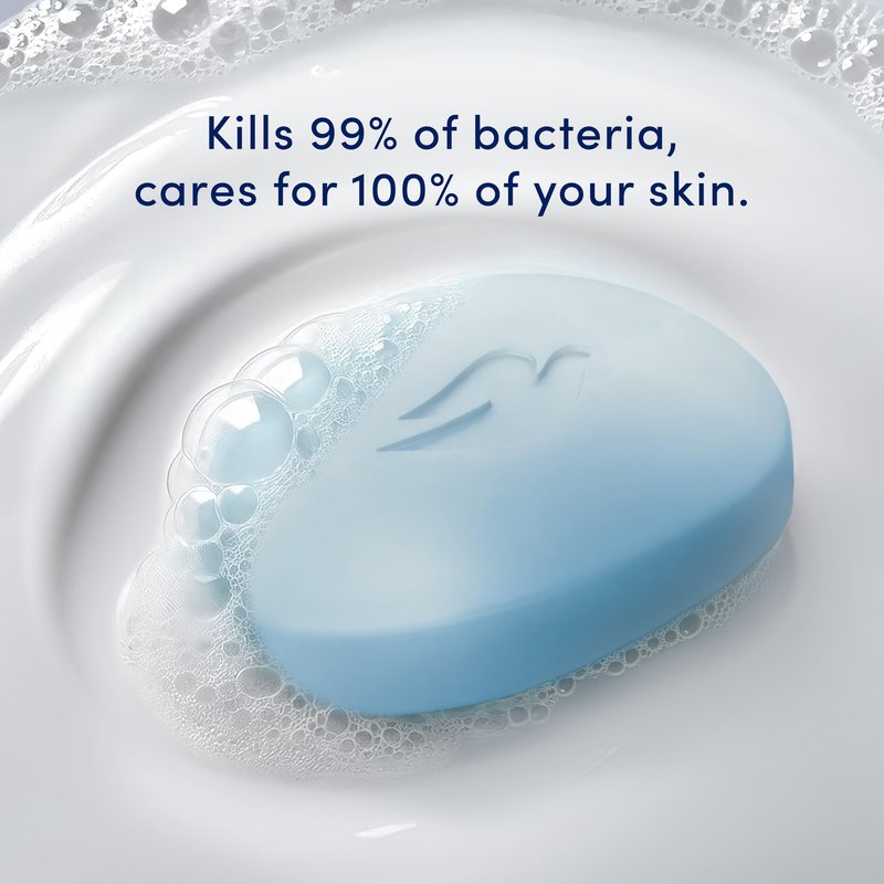 Dove Beauty Bar Soap Antibacterial Care 2 Count For Clean, Moisturized Skin, Removes Bacteria 3.75 oz