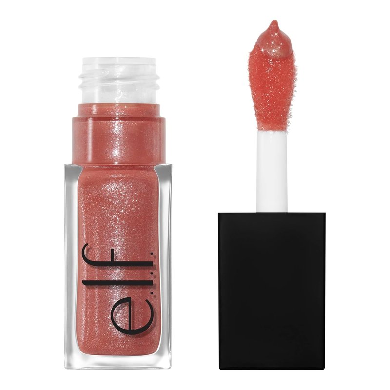 e.l.f. Glow Reviver Lip Oil - Nourishing Hydrating Lip Gloss with High-Shine Finish | Minty Scent, Non-Sticky, Vegan