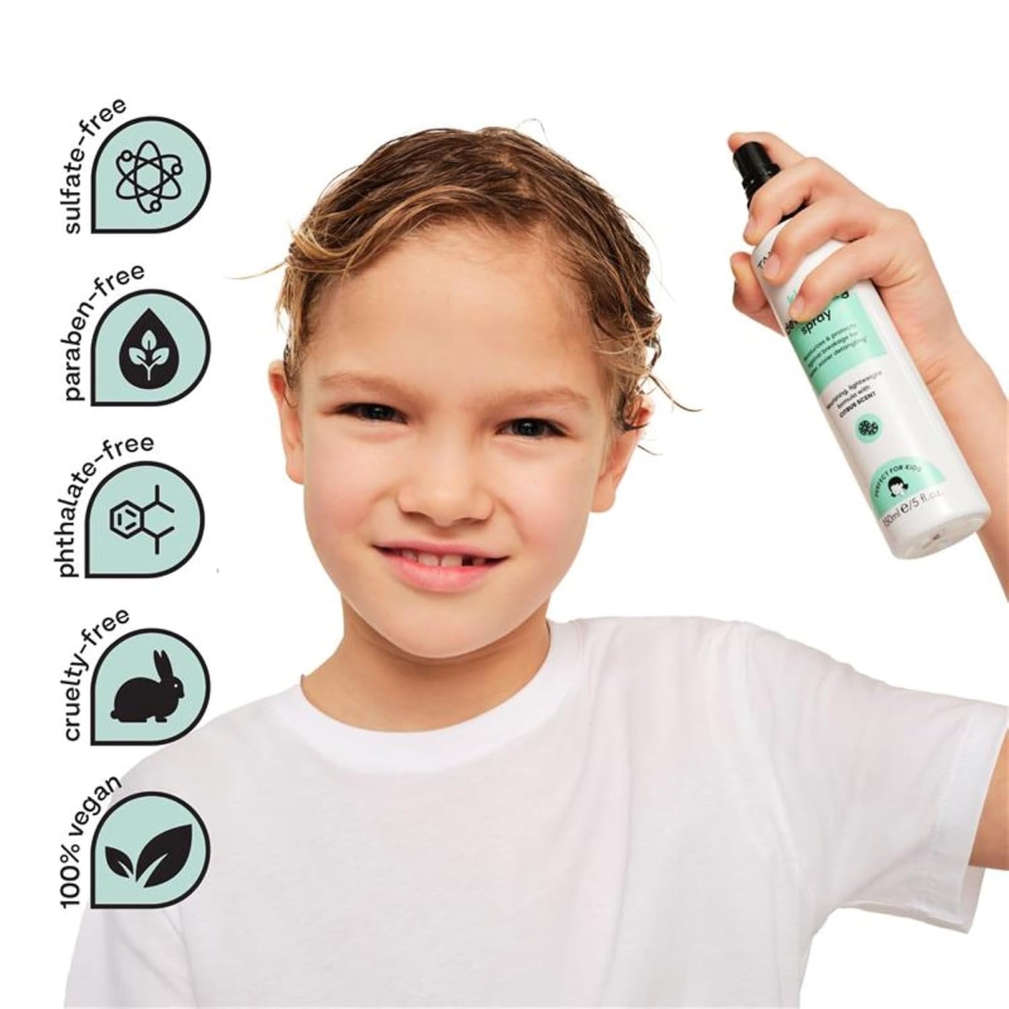 TANGLE TEEZER Hair Detangler Spray for Kids - Vegan, Sulfate-Free, Fruity Scent | 5 Fl Oz, All Hair Types