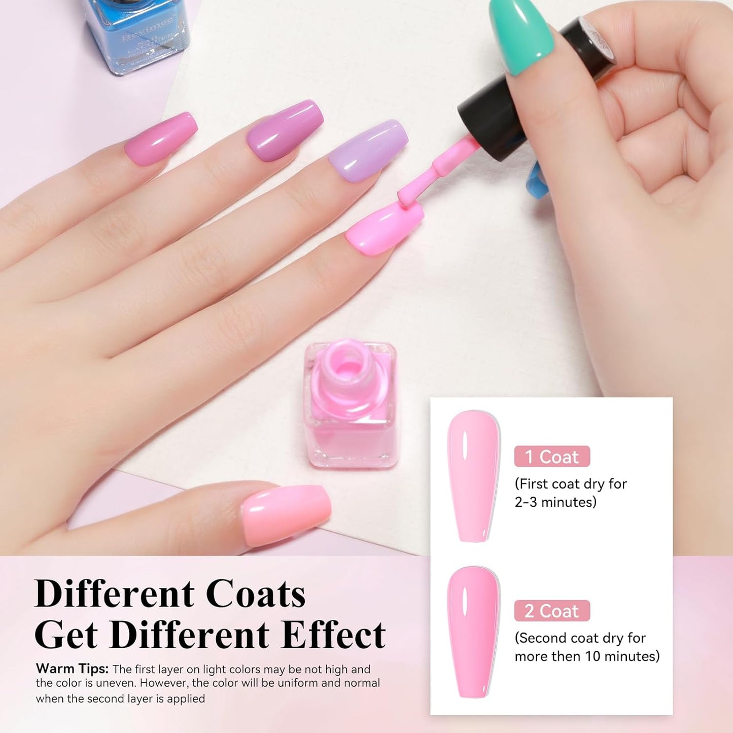 Skiennix Nail Polish Set - 24 Vibrant Neon Colors | Quick Dry, Long Lasting, Perfect for DIY Nail Art
