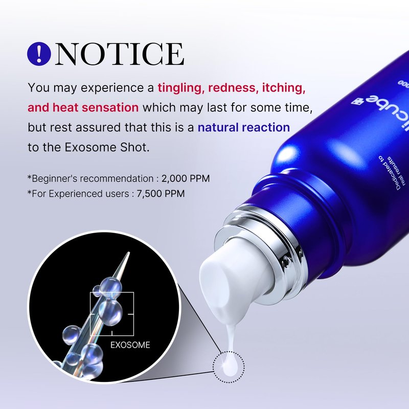 medicube Exosome Shot Zero 7,500 PPM Spicule Facial Serum | Liquid Skin Booster Serum | Exosome, AHA+BHA+PHA | Pore Care, Dead Skin Cells, Skin Texture | Korean Skincare, 1.01 fl.oz