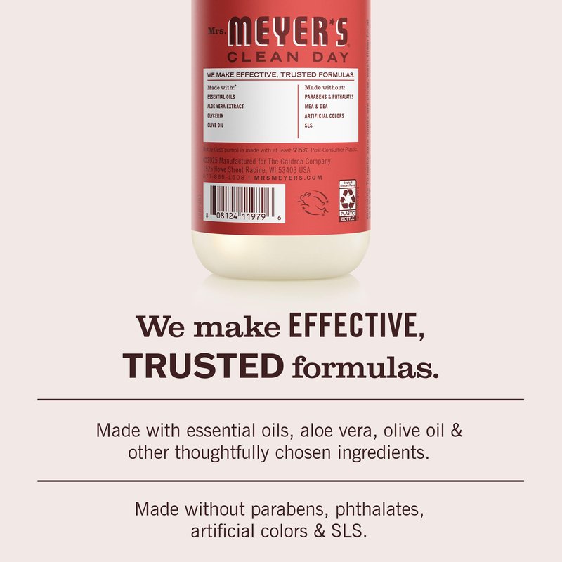 MRS. MEYER'S CLEAN DAY Hand Soap, Tomato Vine Scent, 12.5 Fl Oz Bottle
