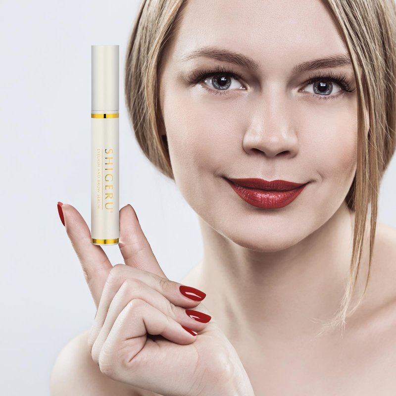 SHIGERU Lash and Brow Natural Oil-Free Growth Serum, Japanese Salon Formula for Longer, Thicker, Fuller Appearing Lashes – 5ml