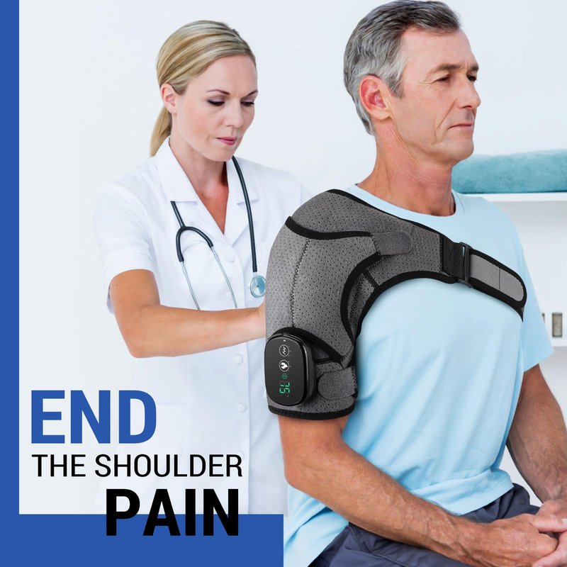 Shoulder Heating Pads for Rotator Cuff Pain, Heated Shoulder Wrap Brace for Men Women