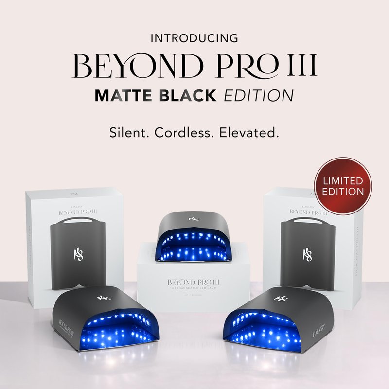 KIARA SKY Beyond Pro V3 UV LED Nail Lamp Black Cordless Rechargeable Gel Lamp with Smart Sensor, Flashcure Low Heat Mode, Full-Hand Coverage & Timer for Gel Polish, Builder Top Coat