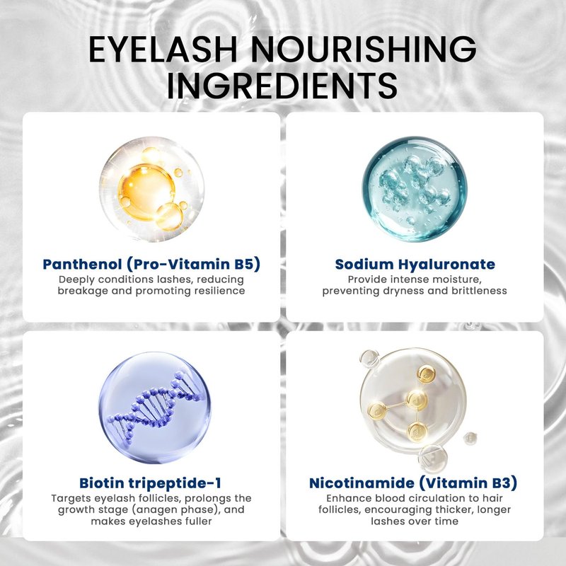 LA MAESII Lash Serum, Eyelash Growth Serum with Advanced Formula, Eyelash Enhancing for Longer Thicker and Fuller Looking Lashes, Vegan & Cruelty-Free for Sensitive Eyes (5mL)