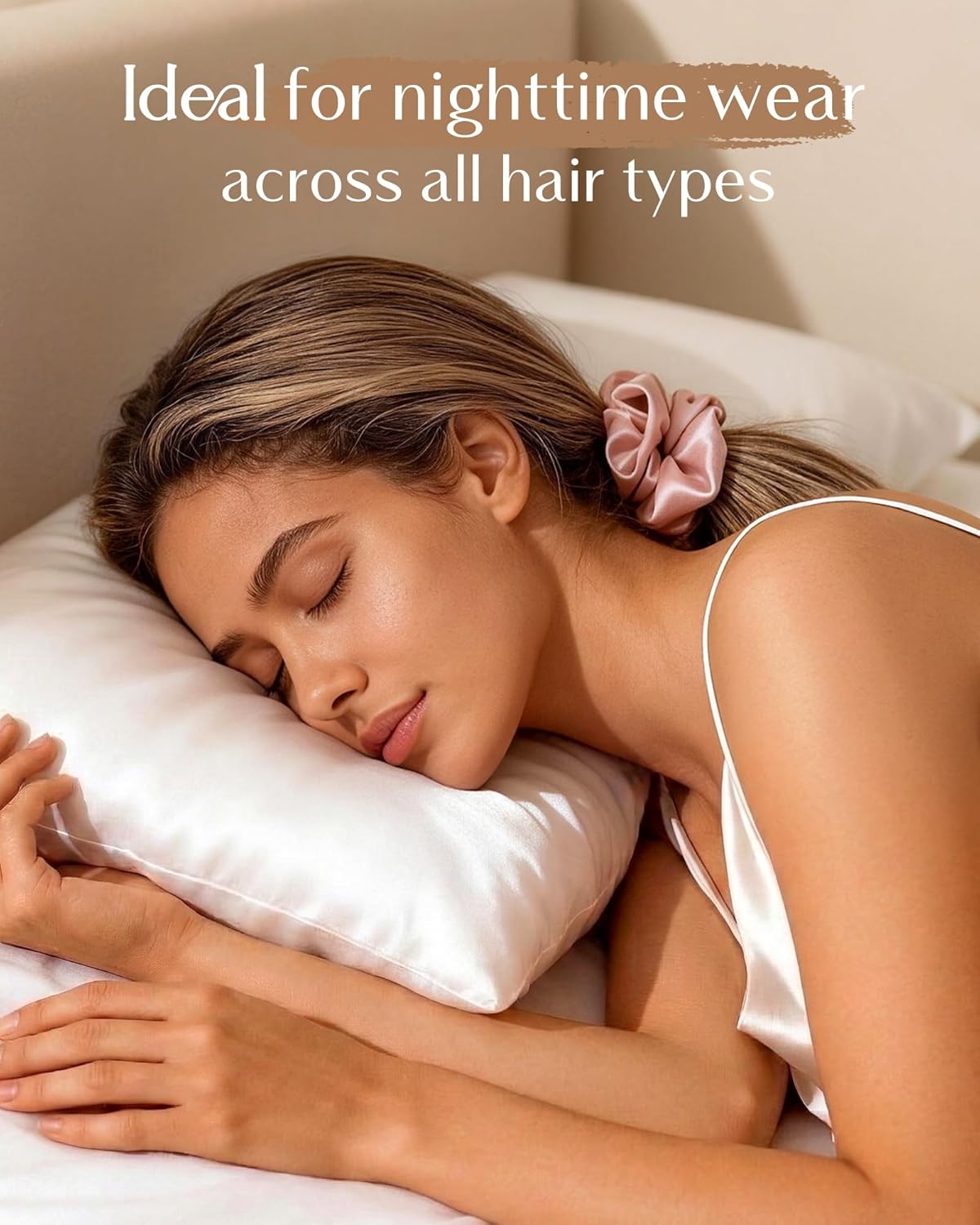 Yanibest Satin Scrunchies - 8 Pcs Soft Silk Hair Ties for No-Damage Ponytails | Women's Hair Accessories