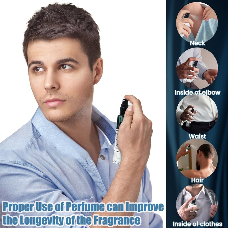 Gdblsm Perfume Making Kit- DIY Cologne Making Kit for Men, Make Your Own Scent with Essential Oil, Spray Bottle, Men's Fragrances Maker, Scent Set, Perfume Gifts for Women Girls Boyfriend