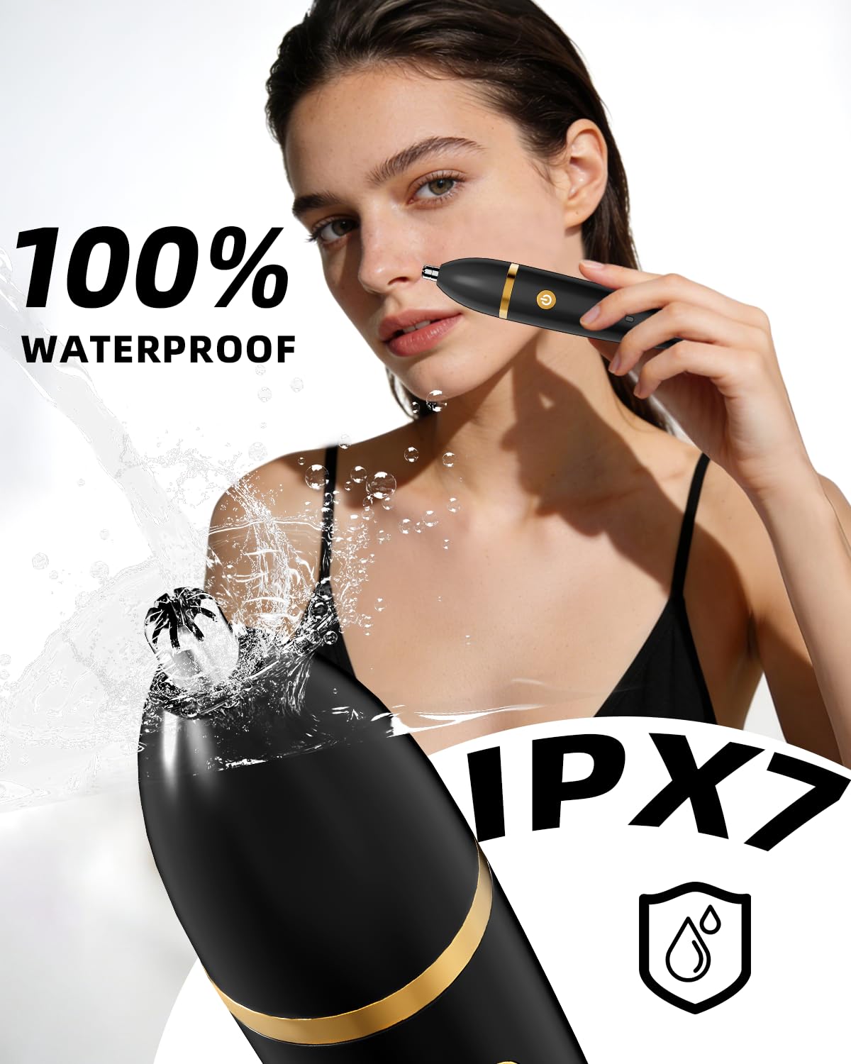 Ufree Bikini Trimmer - Rechargeable Electric Razor for Women | IPX7 Waterproof, Black Body Hair Shaver