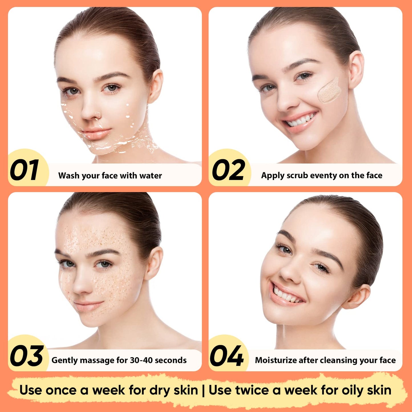 YAFUSIPE Vitamin C and Retinol Facial Scrub Face Scrubs Exfoliating Face Wash Vitamin C Facial Body Scrub Microdermabrasion Exfoliator for Blackhead Ingrown Hair KP Bump Eraser Exfoliant 3.5OZ