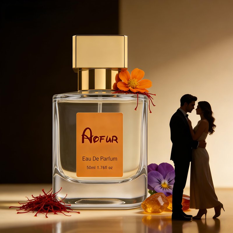 Aofur Vanilla Oud 1.7 Fl Oz (50ml) - Eau de Parfum - Inspired by Ba.ccarat Rou.ge 5.40 - Vegan, Women Luxury Fragrance (1.7 Fl Oz (50ml), Ambery Saffron)
