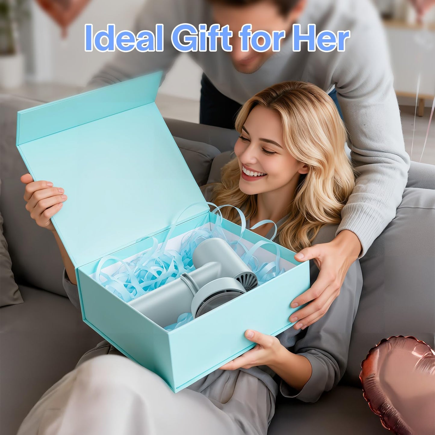 Bath Jets for Tub with 2 Powerful Speeds, 60 Mins Runtime, Rechargeable Bubble Machine Home Bathtub Accessories for Spa, Stress Relief, Muscle Relaxing, Gifts for Women Bath Lover