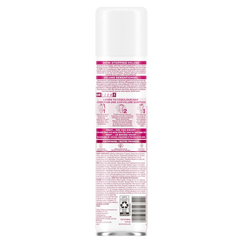 Batiste Instant Hair Refresh Dry Shampoo XXL Stylist Volume, 200 ml (120 g)