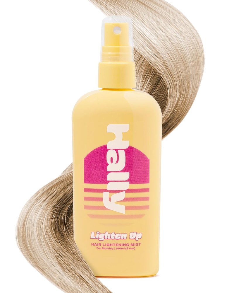 Hally Hair Lighten Up - Blonde Hair Lightener Spray | Gradually Lightens 2-3 Shades | Vegan & Ammonia-Free - 3.4 oz