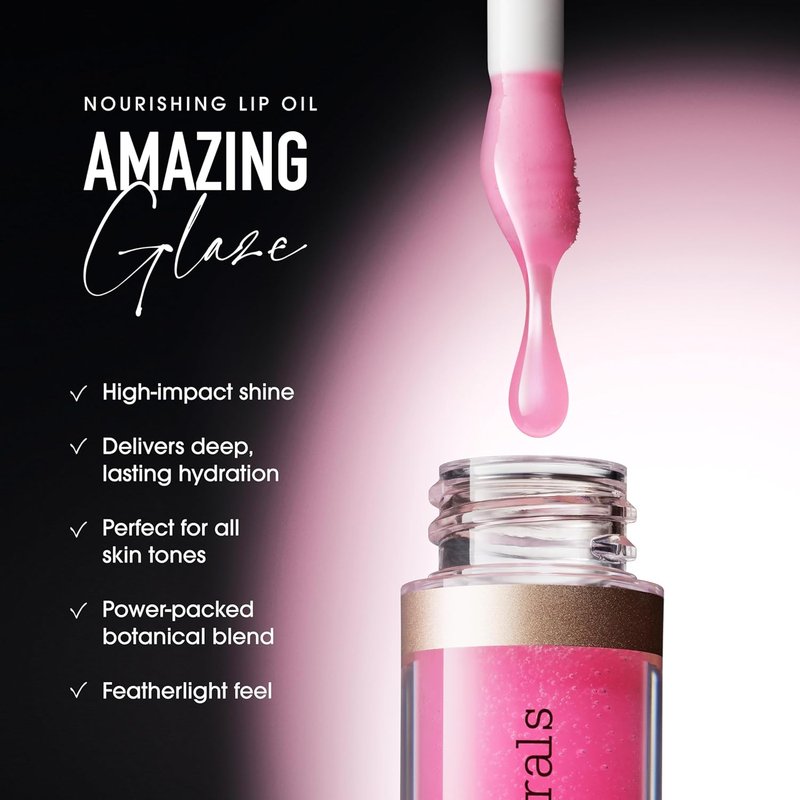 bareMinerals Nourishing Lip Oil - Ultra-Hydrating & Non-Sticky Formula with 9 Botanical Oils | Clean Vegan Hydration