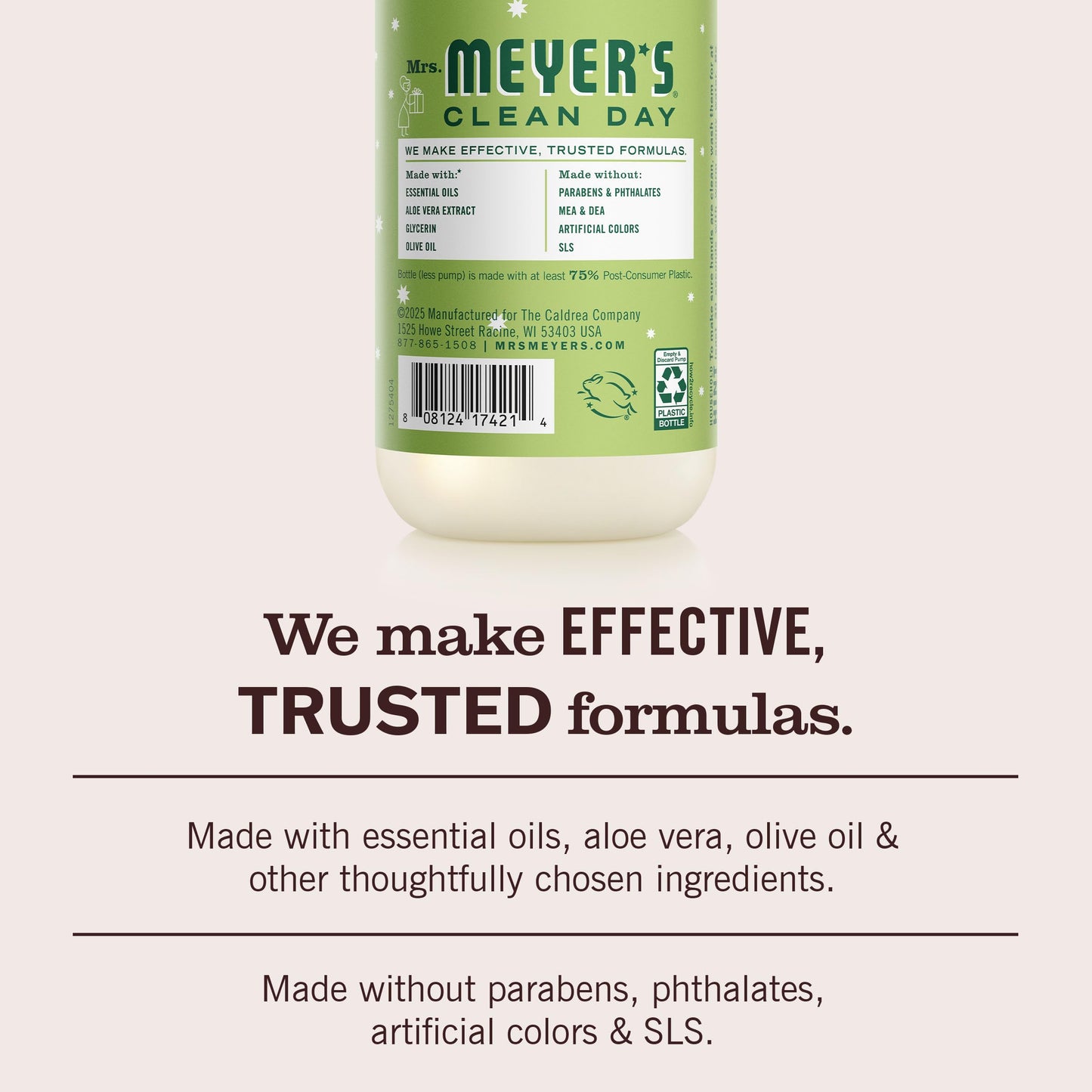 MRS. MEYER'S CLEAN DAY Hand Soap, Iowa Pine Scent, 12.5 Fl Oz Bottle