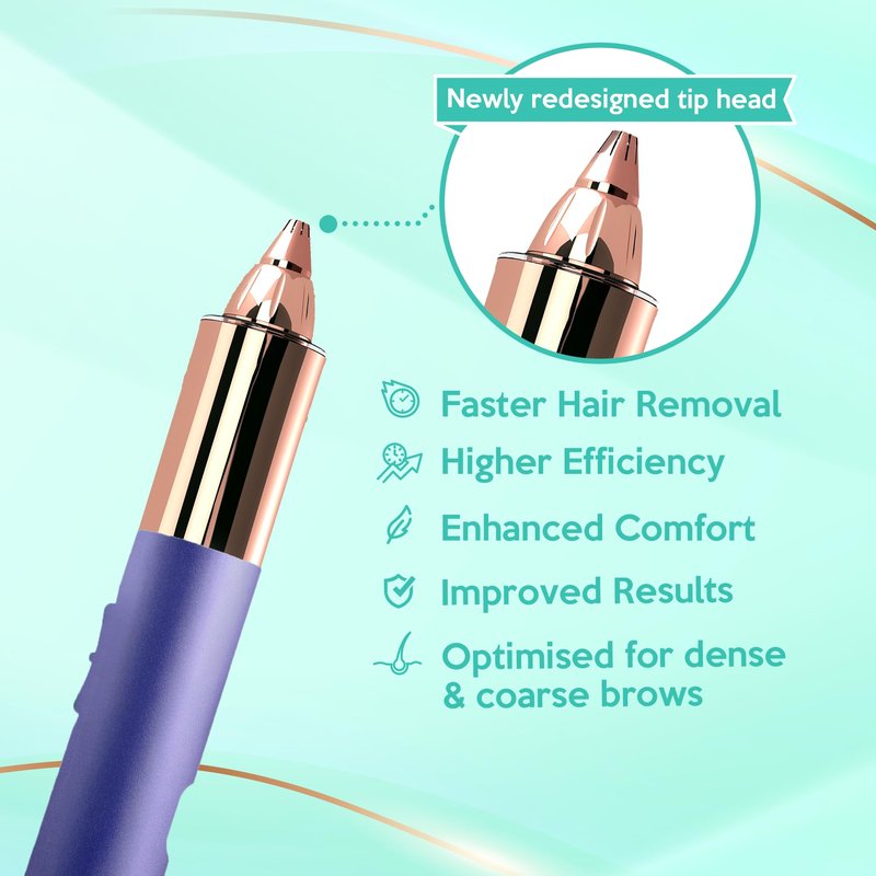 Nose Hair Trimmer for Women Men,Portable Eyebrow Trimmer with USB Rechargeable, Painless, Fast & Precise Flawless Remover & Epilator, 18K Gold-Plated, 360°Led Light Travel-Friendly Mini Trimmer