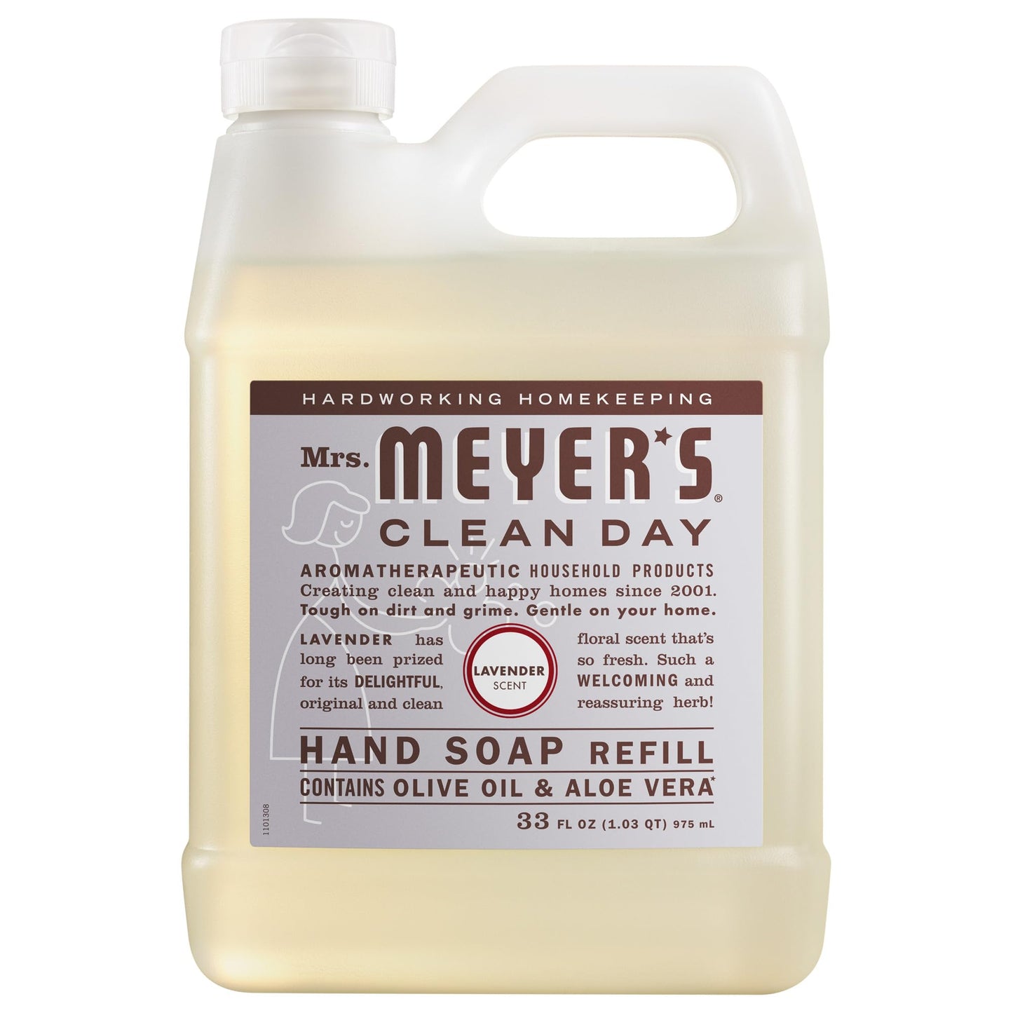 Mrs. MEYER'S CLEAN DAY Hand Soap, Refill Variety Pack Soaps Made to Clean and Freshen Hands
