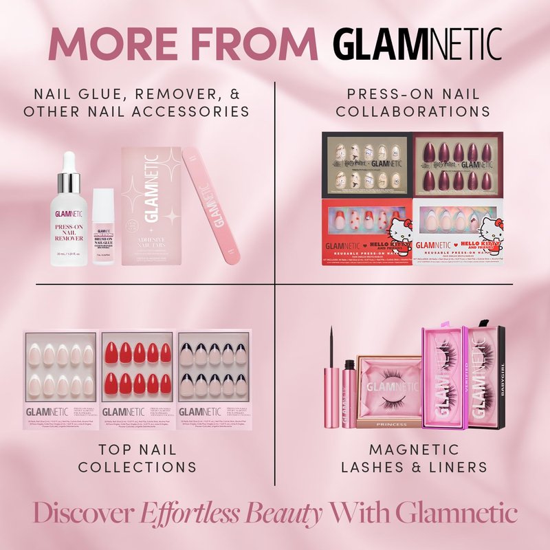 Glamnetic Press On Nail Remover | Odorless, No Acetone, Gentle Press-On Nail Remover Serum for Fake Nails | 30 ml/1.01 fl. oz.