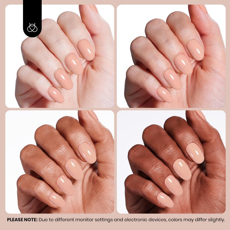 Beetles Nude Fall Gel Nail Polish 10ml Light Brown Color Gel Polish Soak off UV Led Lamp Needed Manicure Salon DIY Home Gift for Women Oat Latte