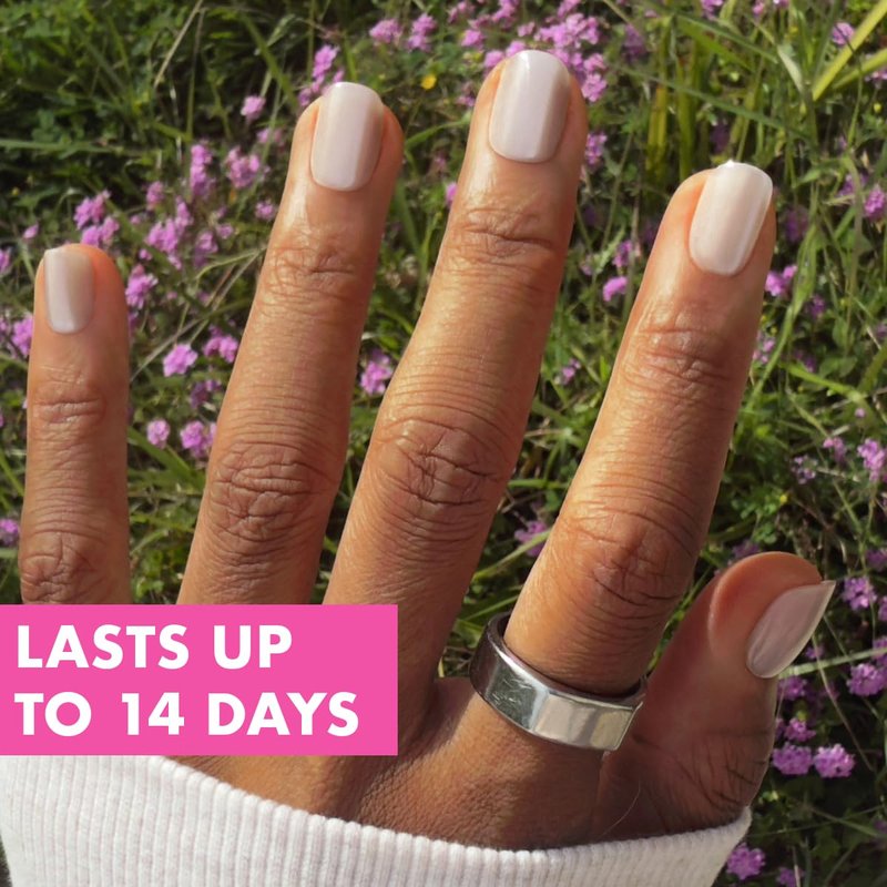 Olive & June Maximalist Press-On Nails - 42 Non-Toxic, Long-Lasting Fake Nails | Extra Short Squoval | Marshmallow Velvet