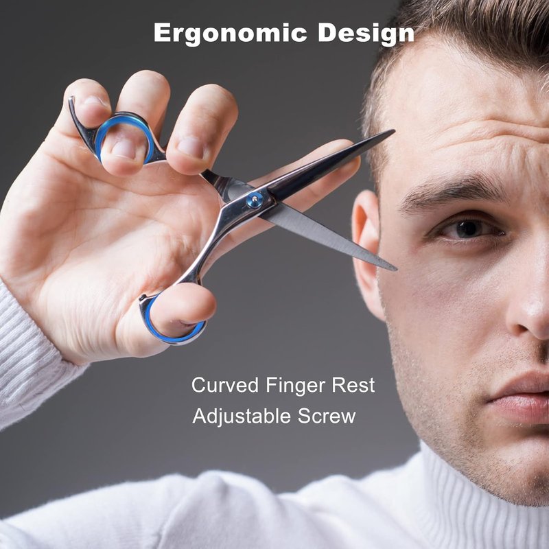 Regine Switzerland Haircut Scissors Kit - 11-Piece Professional Set with Thinning Shears, Comb & Cape