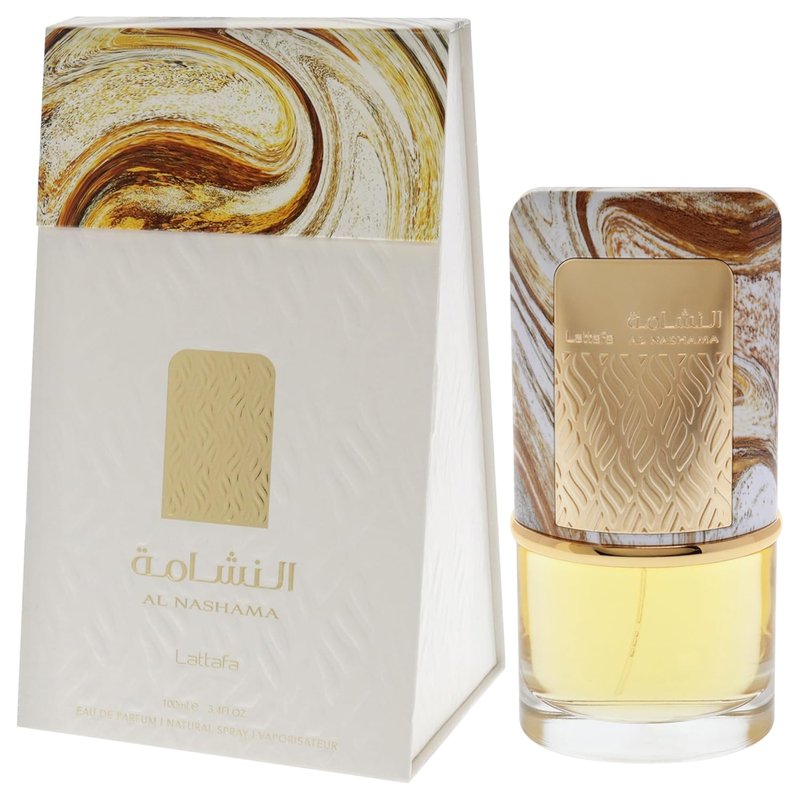 Lattafa Al Nashama Eau de Parfum Spray - Long-Lasting Spicy Fruity Woody Fragrance for Unisex | 3.4 Ounce / 100 ml