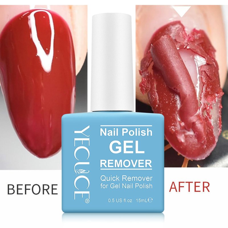 Gel Nail Polish Remover 2 Pack, Gel Polish Remover Soak-Off Gel Polish, Quickly & Easily Remove Gel Nail Polish in 3-5Mins, Don't Hurt Your Nails -15ml
