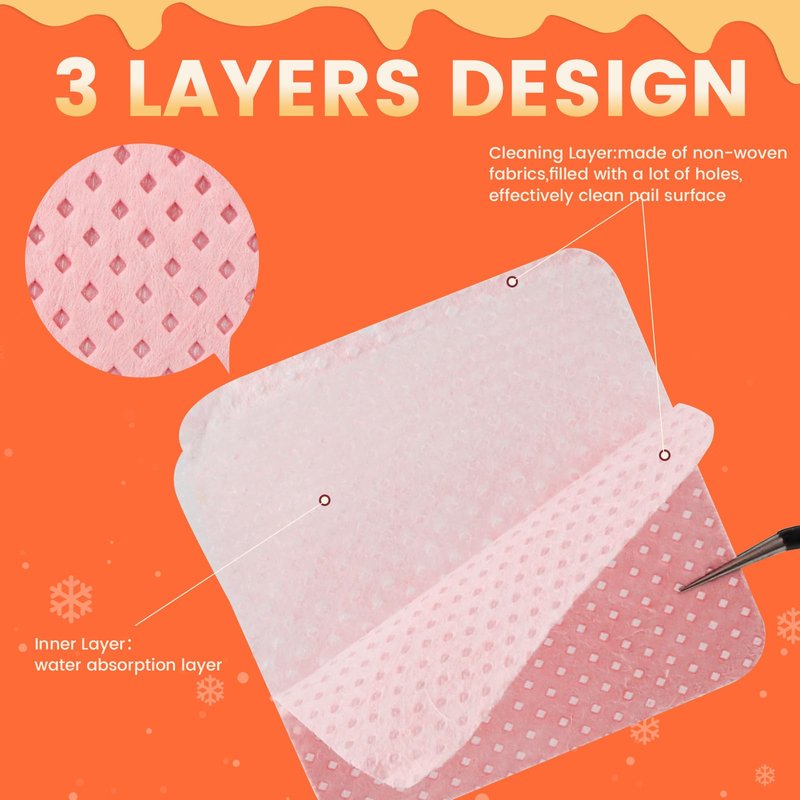 Corconess 1080PCS Lint Free Nail Wipes with 2 Acetone Pump Dispensers, Nail Polish Remover Wipes Lash Glue Cleaning Wipe With 120ML Empty Pump Dispensers for Acetone,Alcohol,Nail Polish Remover,ect
