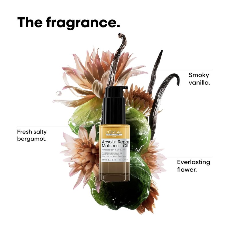 L'Oréal Professionnel Paris Hair Oil - Repair & Shine Bi-Phase Oil | Lightweight, Anti-Frizz, 100 Hours Shine