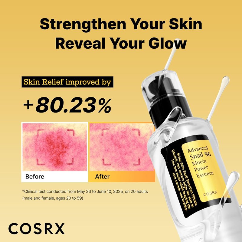COSRX Snail Mucin 96% Repairing Serum - Hydrating Face Serum for Dull Skin & Fine Lines | 100ml Korean Skincare