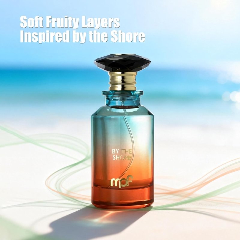 A CENTER By The Shore Unisex Coastal Cologne Eau de Parfum 100ml Fresh Citrus & Apricot Perfume Long Lasting Orange Mint Fragrance Ocean Inspired Scent Gift for Men & Women