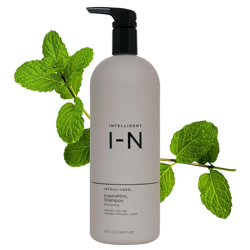 InspiraMint Shampoo - Organic Mint Daily Shampoo for Fine & Oily Hair | Balancing, Color-Safe, Vegan, 32 Fl Oz