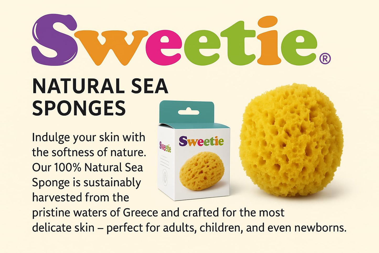 NATURAL SEA SPONGES Natural Sea Sponge for Bath and Shower for Adults Children and Baby