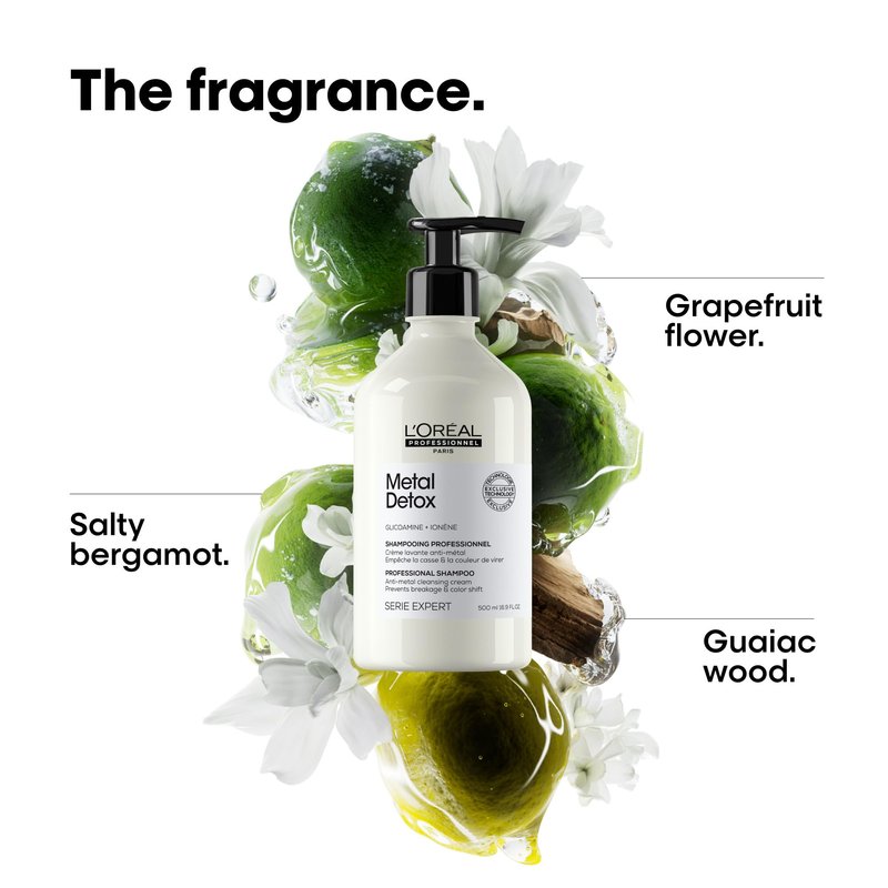L'Oréal Professionnel Paris Metal Detox Shampoo - Sulfate-Free Anti-Breakage Shampoo For Damaged Hair, Detoxifies, Prevents Damage & Prolongs Hair Color