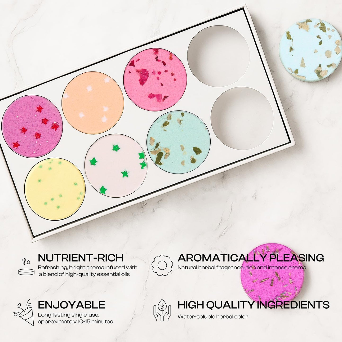 Shower Steamers Aromatherapy for Women Shower Bombs Great Smell with Natural Essential Oil, Perfect Gifts for Girls, Relaxing Set for Self Care SPA -Ideal Birthday, Pack of 8 (Multicolor)