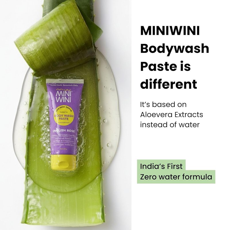 Skiennix 2-in-1 Body Wash Paste - Waterless Shower Gel for Face & Body, Aloe-Based, TSA Approved, 100g (3.2 fl oz)