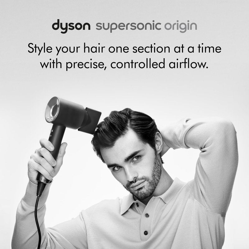 Dyson Supersonic Origin Hair Dryer, No Heat Damage, Styling Concentrator, Precision Styling Blow Dryer (Black/Nickel)