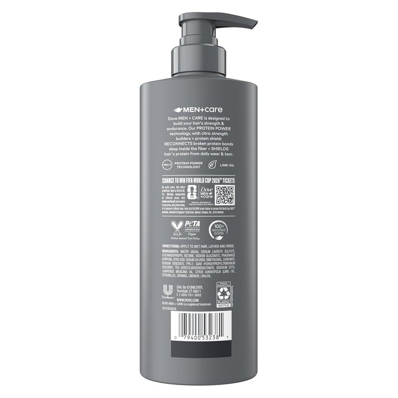 Dove Men + Care Hair Care - Hydrating & Strengthening Formula | 18 Fl Oz