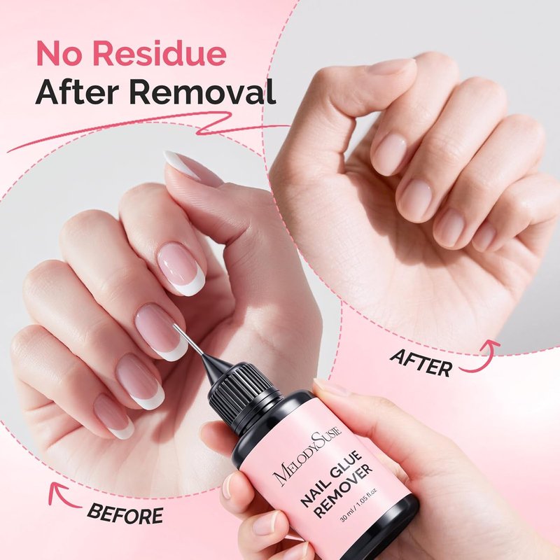 Nail Glue Remover - 30ML Acetone-Free Solution for Press-On Nails | Gentle Multi-Functional Formula
